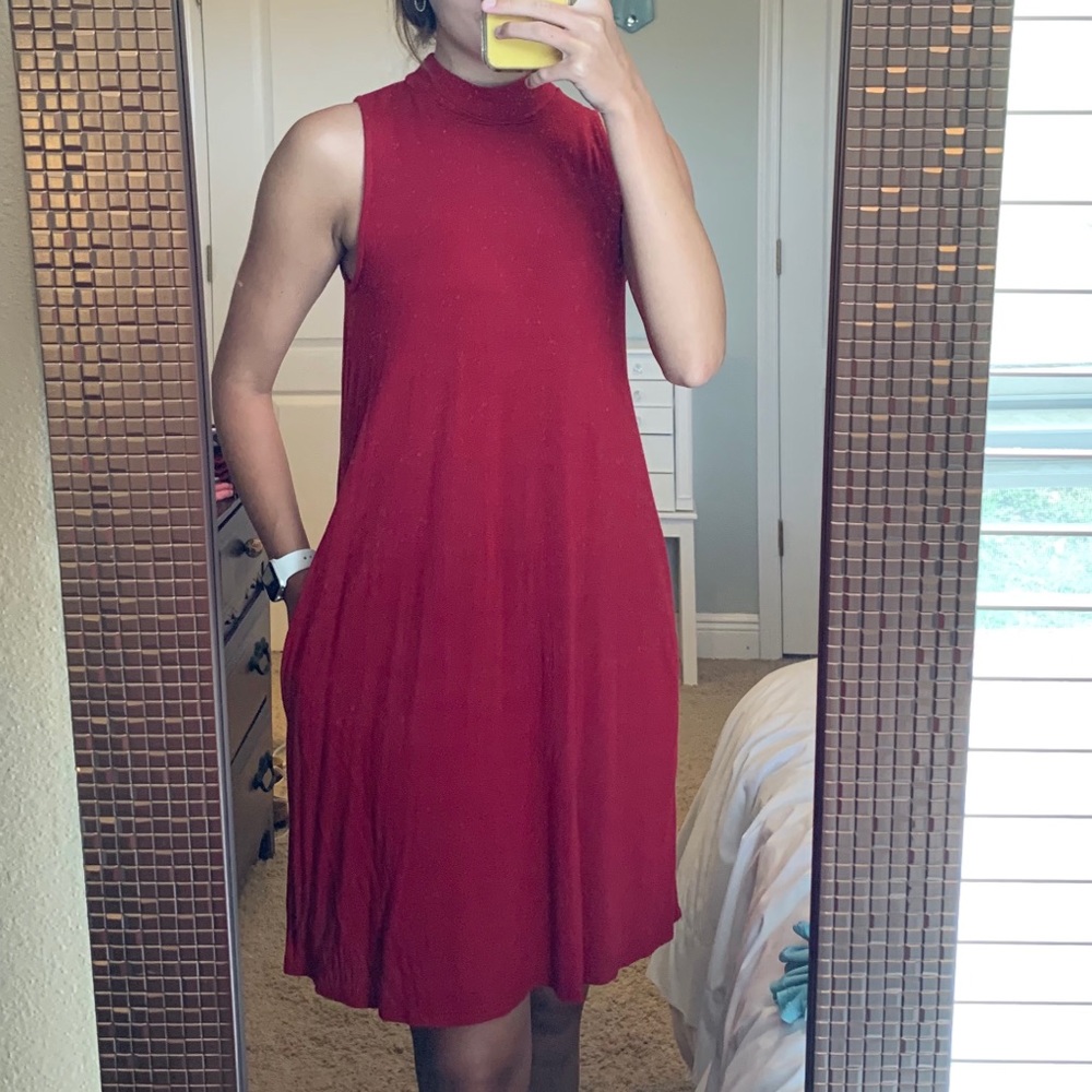 Red boutique dress